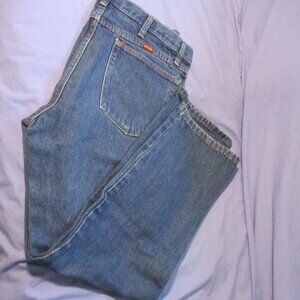 Vintage Distressed Men's Rustler Straight leg Jeans 34" x 30"